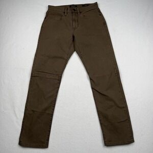 Proof Jeans Mens 29x30 Brown Straight Stretch Denim 5 Pocket Casual Pants